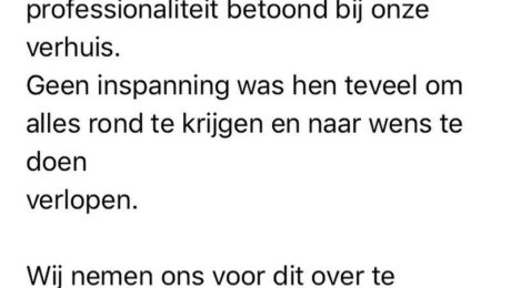 Zo’n mails zijn een bevestiging dat je goed bezig bent! En dat we nondedju goei verhuizers in huis hebben! ? #merci #verhuizers #anthonissen #verhuizingen #verhuisfirma #kwaliteit #vip