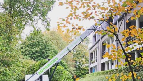 Moeilijk gaat ook! #ladderlift #bos #verhuis #verhuizen #verhuizers #verhuisfirma #anthonissen