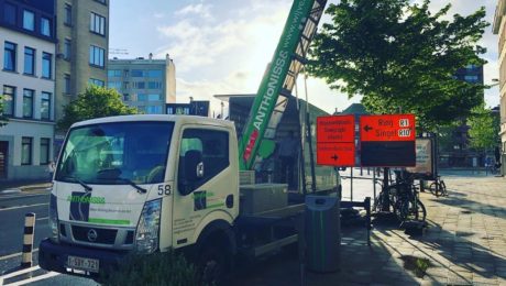 En we zijn weer bezig! Met mondmasker, handgel en handschoenen ? #anthonissen #verhuisbedrijf #verhuizen #ladderlift #antwerpen #coronacrisis